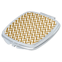 Glam guld glitter och vit chevron rand