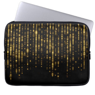 Glam guld glitter & sparkles laptop fodral