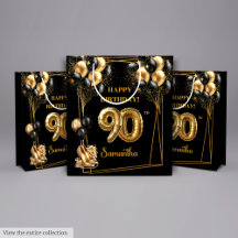 Glam Guld Högklackars 90:e Birthday Gift Bag