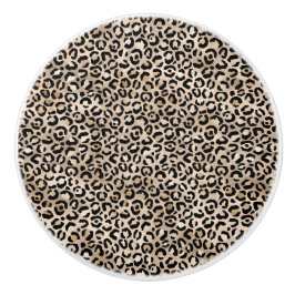 Glam Guld Leopard Skriv ut Knopp