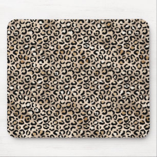 Glam Guld Leopard Skriv ut Musmatta