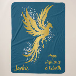 Glam Guld Phoenix Silver Glitter Monogram Blue |