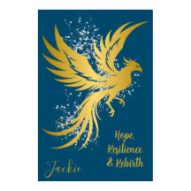 Glam Guld Phoenix Silver Glitter Monogram Blue |