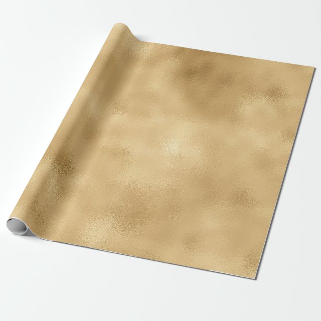 Glam Guld Presentpapper (Utrullad)