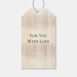 Glam Guld Rand Presentetikett