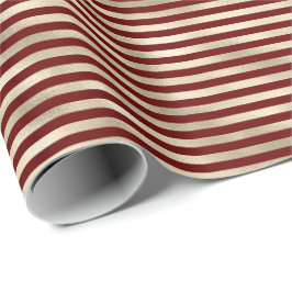 Glam Guld Red Helgdag Rand Presentpapper