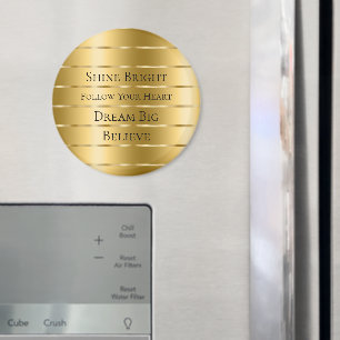 Glam Guld Ribbon Magnet