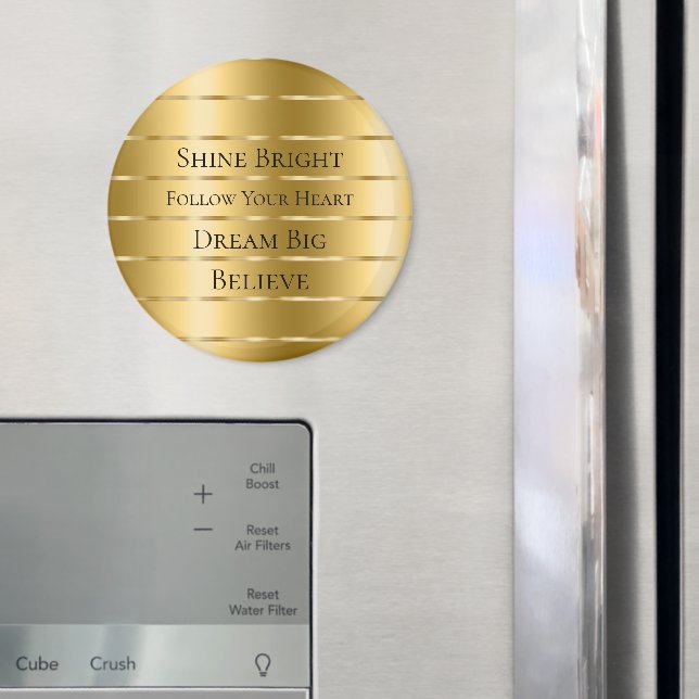 Glam Guld Ribbon Magnet (In Situ (Fridge))
