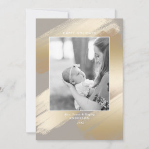 Glam Guld Swash and Photo Julkort