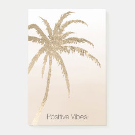 Glam Guld Tropical Handflatan ombre Post-it Block