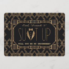 Glam Guld Underbar Gatsby KOMMER ATT VARA MIN GRUO Inbjudningar