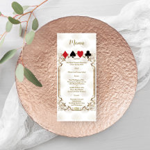 Glam Guld White Art Deco Casino Bröllop