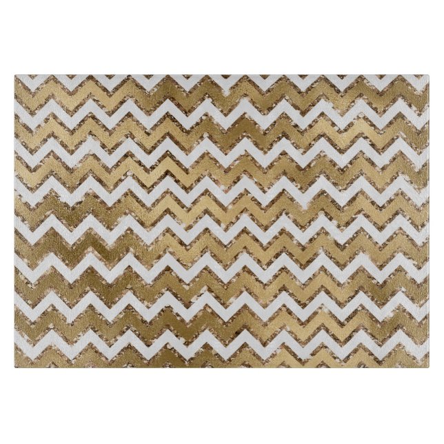 Glam Guld White Zigzag Rand (Framsidan)