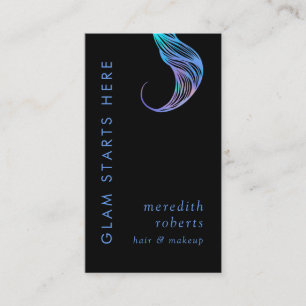 Glam Hair och Makeup Opal Hair Curl Visitkort