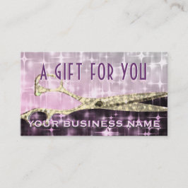 Glam Hairstylistpresentkort Rabattkort