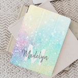 Glam Holografiska Glitter Colorful Söt Mönster iPad Mini Skydd<br><div class="desc">Anpassa enkelt den här söt färglösa holografiska bakgrunden för glitter med anpassningsbar monogram och/eller namn.</div>