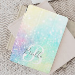 Glam Holografiska Glitter Colorful Söt Mönster iPad Mini Skydd<br><div class="desc">Anpassa enkelt den här söt färglösa holografiska bakgrunden för glitter med anpassningsbar monogram och/eller namn.</div>