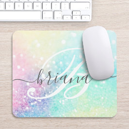 Glam Holografiska Glitter Colorful Söt Mönster Musmatta