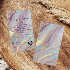 Glam Iridescent Lyxstil Tack Kort