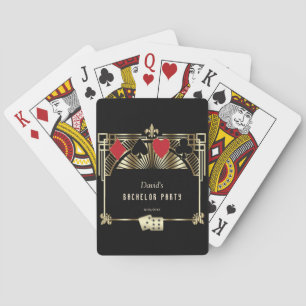 Glam Las Vegas Casino Royale Svärmningsparty Casinokort