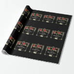 Glam Las Vegas Casino Royale Svärmo:Bachelorfest  Presentpapper<br><div class="desc">Kunglig,  Vintage kortdesign Great Gatsby och Casino-tema. Den har en Great Gatsby,  Roaring 1920-talets gamla Hollywood Art Deco-stil,  kunglig falsk guld-freer-de-lis,  vintage-teckensnitt,  samt spelkort med gyllene kanter. Använd Anpassa-verktyget för att lägga till din information. För mer,  besök min Casino Bachelor Collection.</div>