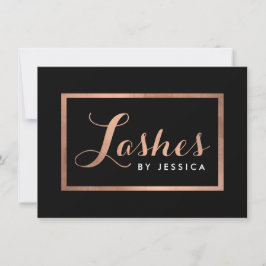 Glam Lash Script RoseGold/Black Gift Certificate
