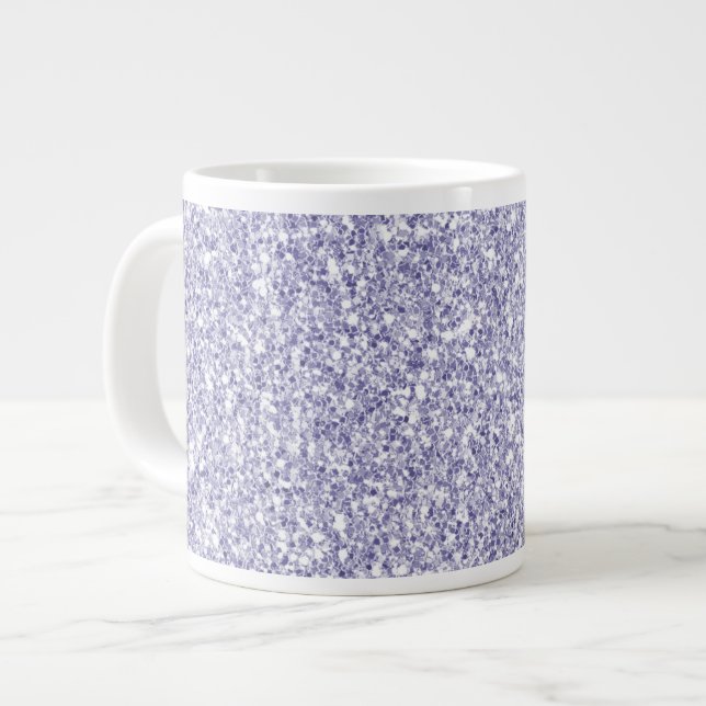 Glam Lavender Lilac Lila Glitter     Jumbo Mugg (Framsida vänster)