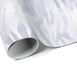 Glam Lavender Lilac Zebra tryck Presentpapper
