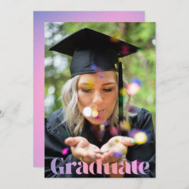Glam Lavender Rosa Photo Overlay Studenten Meddelande