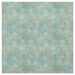 Glam Leopard för Aqua Teal Guld Tyg