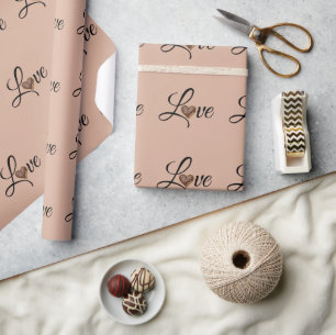 Glam Leopard Heart Love Design Presentpapper