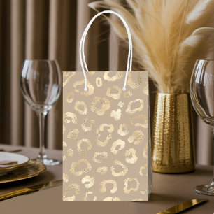 Glam Leopard Spot Mönster Safari Guld ID11154
