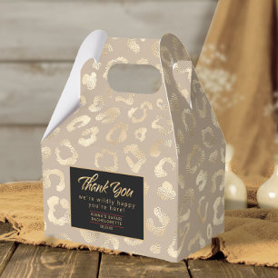 Glam Leopard Spot Mönster Safari Guld ID1154 Presentaskar