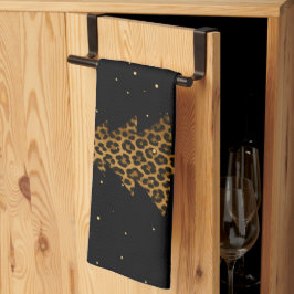 Glam Leopardsjulgran Kökshandduk