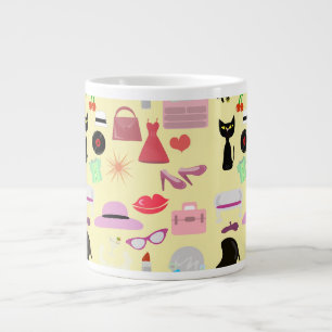 Glam Life-Roligten Retro Mode Stil Jumbo Mugg