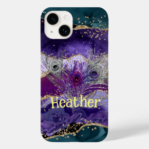 Glam Lila Peacock Agate Feasted