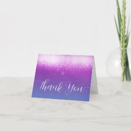 Glam Lila Teal Bat mitzvah Tack Kort