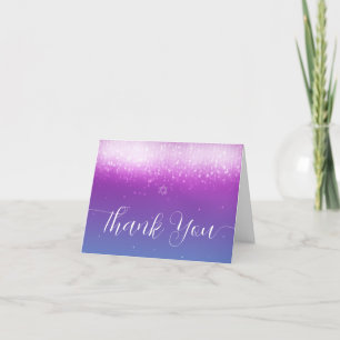 Glam Lila Teal Bat mitzvah Tack Kort