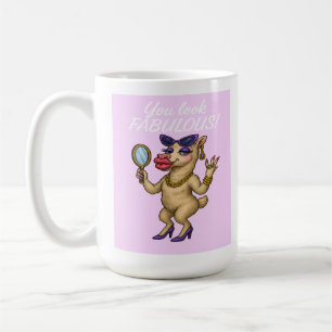 Glam Llama - Fabulous från Head till Hoof Kaffemugg