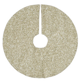 Glam Luxe Guld Glitter     Julgransmatta Borstad Polyester