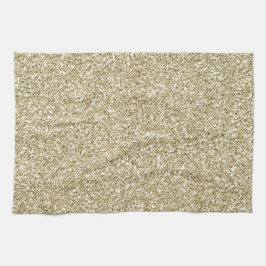 Glam Luxe Guld Glitter       Kökshandduk