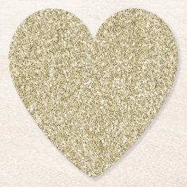 Glam Luxe Guld Glitter       Underlägg Papper