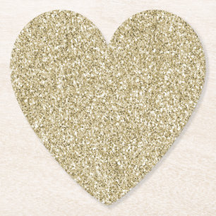 Glam Luxe Guld Glitter       Underlägg Papper