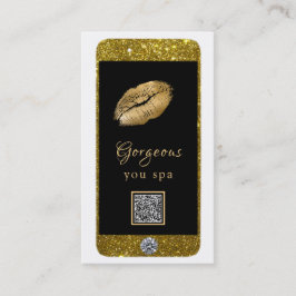 Glam Luxe QR Logotyp Photo Cell mobil diamant Visitkort