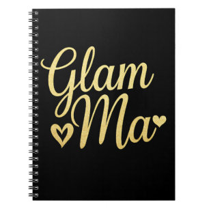 Glam Ma Hjärta Guld Mamma Mormor/Farmor Mors Dag Anteckningsbok