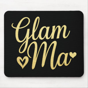 Glam Ma Hjärta Guld Mamma Mormor Morfar Mors Dag Musmatta