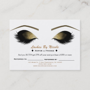 Glam Makeup Eyelash Refar en väninna eftervård Rabattkort