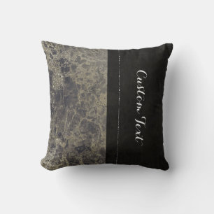 Glam Marble Granite Shimmer Elegant Designer Stil Kudde