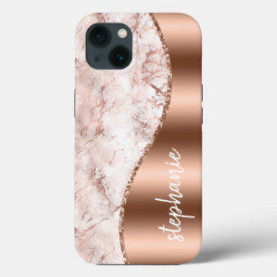 Glam Marble Rosa Rosa Guld Metallisk Namn