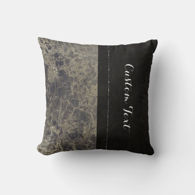 Glam Marmor Granit Glimmer Elegant Designer Stil Kudde (Framsida)